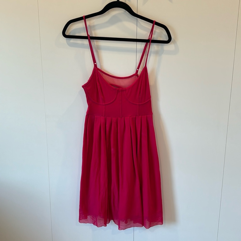 Medium pink flowy dress from silence and noise.